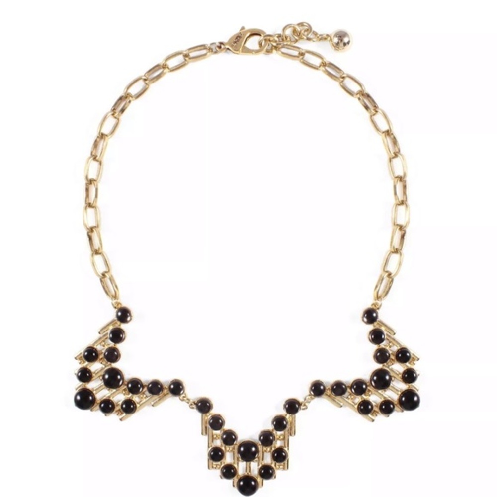 Lulu Frost Ventura onyx bib necklace